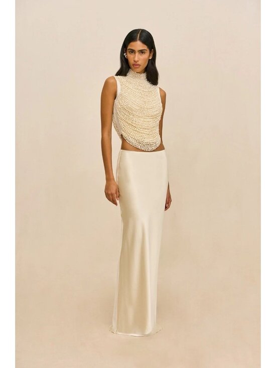 cult gaia Tops - Cult Gaia Taraji Sleeveless Top in Pearl Draped